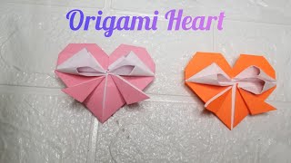 How to make Origami Heart - Easy Tutorial ~ Origami Fun Channel #Origami
