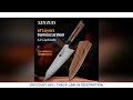 xinzuo 8.5 inch chef knife with wooden gift box vg10 damascus steel kitchen chef slicing knife coo