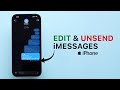 How to Edit and Unsend iMessages on iPhone?