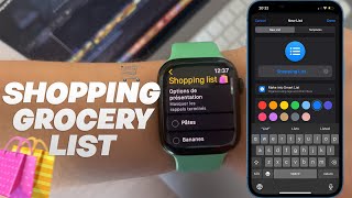 How to Make Shopping/Grocery List on Apple Watch using Siri and Shortcuts app