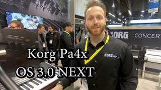 Korg Pa4x OS 3.0 NEXT - NAMM 2019