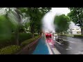 japan residential area heavy rain cycling 2022.4.29 asmr ambience sound sleep meditate relax tokyo