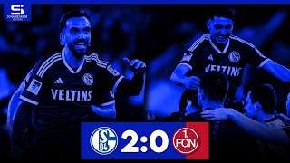 FC Schalke 04 - 1. FC Nürnberg 2:0 | Tore & Highlights | Stadion Reaktion