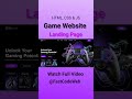 How to Create Game Website Using HTML & CSS | Fast Code