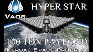 *VERY OLD VIDEO* KSP V.23.5 - Vid#75 - HYPER STAR X-5 - 100 TON PAYLOAD SSTO