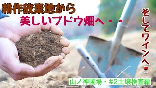 【畑の健康診断】ワイン造りにおいて、とても重要な土。実際どの様に土を採取し検査機関に出すのかなどをご紹介致します！