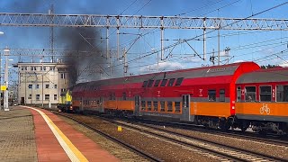 Diesel Power! Lokomotywa SU42-518 Polregio odjazd pociągu Chojnice-Hel