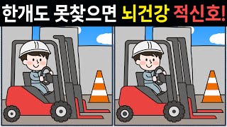 【틀린그림찾기】 집중해서 찾아보고 뇌건강을 유지해요! 치매예방 두뇌개발 퀴즈【다른그림찾기/spot the difference】📌64화