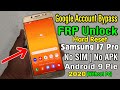 Samsung J7 Pro (SM J730) Hard Reset & FRP Bypass 2020 || No SIM PIN Lock║No APK Install (Without PC)