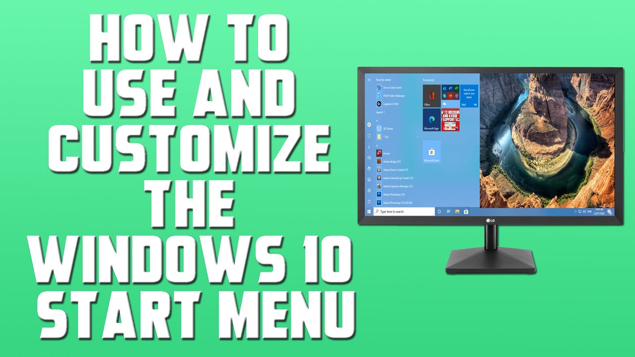 How To Use And Customize The Windows 10 Start Menu - YouTube