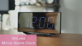 OnLyee Digital Alarm Clock Review | Mirror Clocks for Bedrooms Decor