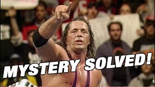 WWE Mystery Solved: What Bret Hart really spelled out in Montreal