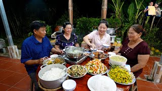 Đổ Dớn cá đồng Mùa nước nổi Quê Phan Diễm Phạm Dũng lần đầu nấu Giò Heo Giả Cầy đãi Cha Mẹ Vợ Bác 2