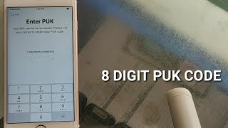 ios : puk code \u0026 pin enter , iphone locked puk code , details in telugu