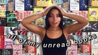 all the books i own but haven't read | physical tbr|
