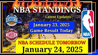 NBA STANDINGS TODAY as of January 23, 2025 | GAME RESULTS | NBA SCHEDULE January 24, 2025