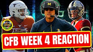 CFB Week 4 Reaction: OU + Texas + Michigan + GaTech (Late Kick Cut)