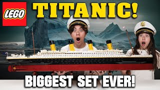 I BUILT THE TITANIC!!! Biggest Lego Set In the World!! Set 10294 - Unboxing, Speed Build & Review!