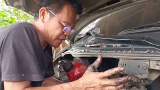 Hyundai D4bh, Replace timing belt and change oil