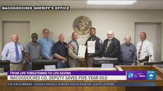 PSC and DPS award Nacogdoches trooper, deputy for saving boy's life