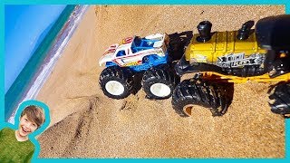Axel Show Monster Truck Stuck at the Beach!