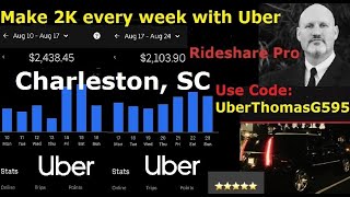 Charleston, SC. Join Uber and receive the highest sign-on bonus when using code UberTHOMASG595