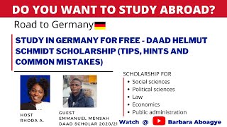 Road to Germany : Study in Germany for free - DAAD Scholarship (Procedure, Tips, Hints and Strategy)
