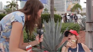 Emma Vigeland From TYT Interviews SHOCKINGLY Stupid Trump Supporter Who Says Biden Is A Socialist