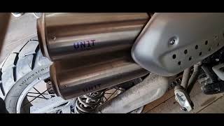 Unit Garage exhaust Triumph Scrambler 1200 XE