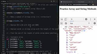 Assignment Array And String Methods BJaadh in JavaScript for Beginners
