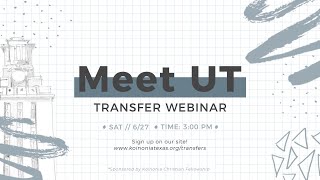 Meet UT: Transfer Alumni Panel