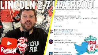 LIVERPOOL FAN REACTIONS | Lincoln City 2-7 Liverpool | LFC 'Redmentions'