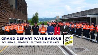 #ERTZAINTZA | Grand Départ Pays Basque - Lehen etapako briefinga / Briefing de la primera etapa