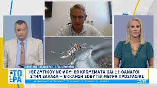 Δημήτρης Παρασκευής - Επιδημιολόγος: Ο Ιός του Δυτικού Νείλου στην Ελλάδα | ACTION Τώρα | ACTION 24