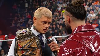 Seth Rollins encara a Cody Rhodes antes de Elimination Chamber en Raw