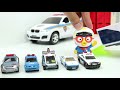 뽀로로 변신 경찰차 장난감 출동 놀이 쥬라기월드 공룡 티라노 사우루스 pororo police car toy tyrannosaurus dinosaur