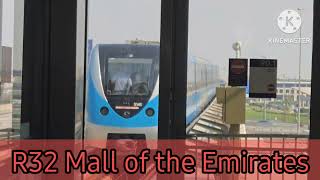 2025.02.02 [EXCLUSIVE ALSTOM TRAIN] Dubai Metro Red Line: Train departure from R32 Mall of the Em...