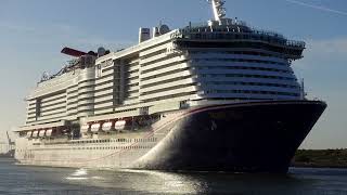 Cruise Ships Sailing Away at Sunset!