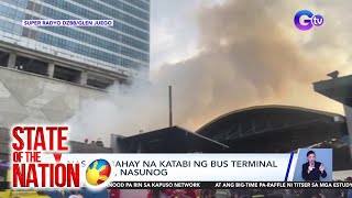 Nasa 20 bahay na katabi ng bus terminal sa Cubao, nasunog | SONA