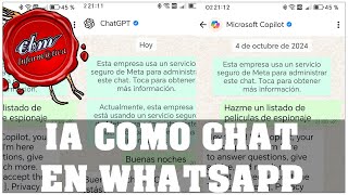 INSTALA CHATGPT Y COPILOT EN WHATSAPP TRUCOS Y PROMPTS IMPERDIBLES