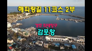 투맨 해파랑길11코스 2부 나정항-나정고운모래해변-전촌항-사룡굴-감포항