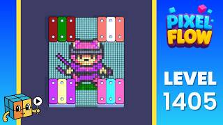 Pixel Flow Level 1405 (Hard) Walkthrough Solution