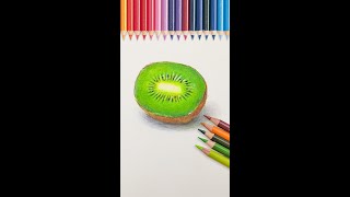 【彩鉛教學】彩鉛保姆級教程猕猴桃的畫法丨color pencil drawing