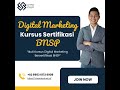 TERPOPULER, DIGITAL MARKETING KURSUS SERTIFIKASI BNSP, WA : 0895-3617-2690-9