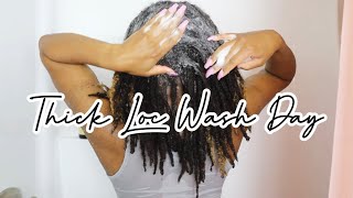 Thick Locs Wash Day Routine| Loc Journey