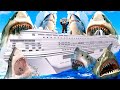 Attacked by SHARKS on a CRUISE SHIP in ROBLOX