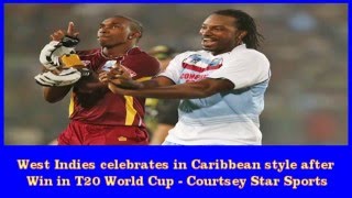 West Indies v Australia final live cricket match WT20, West Indies celebrations after win