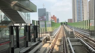 台中捷運綠線路程景 市政府～水安宮（後方）Taichung MRT window view City Hall ~ Shui-an Temple(rear) 台中メトロ車窓動画