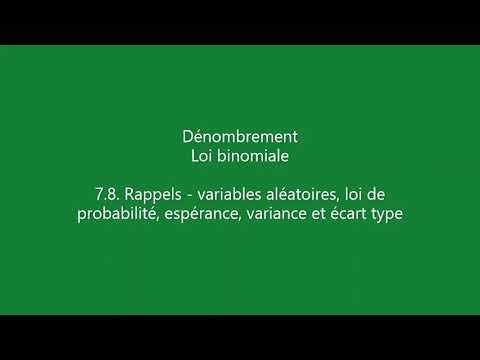 Loi Binomiale - 1.Rappel : Variables Aléatoires, Loi De Probabilité ...