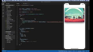 React Native tutorial prop types (Default Props)